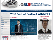 Tablet Screenshot of filmfestawards.com